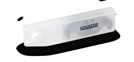 8 Spare blades SPARE BLADES Razor, straight or hooked. Kreator presents a variety of quality spare blades for all cutters and knives.