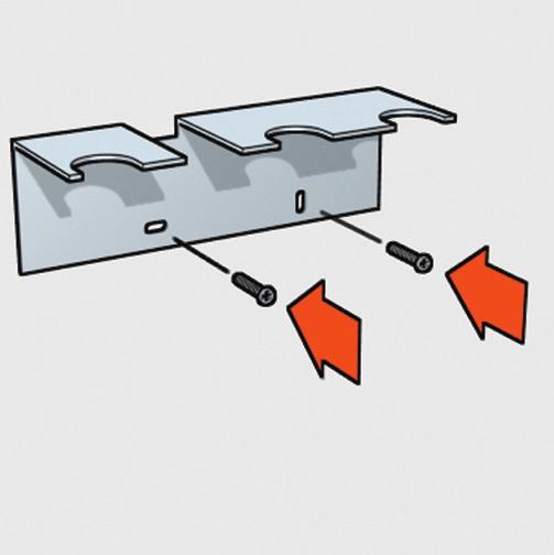 conform e norm e ISPESL CL. Ugradnja Učvrstiti nosač na zid, koristeći vijke koji su priloženi u vrećici ().