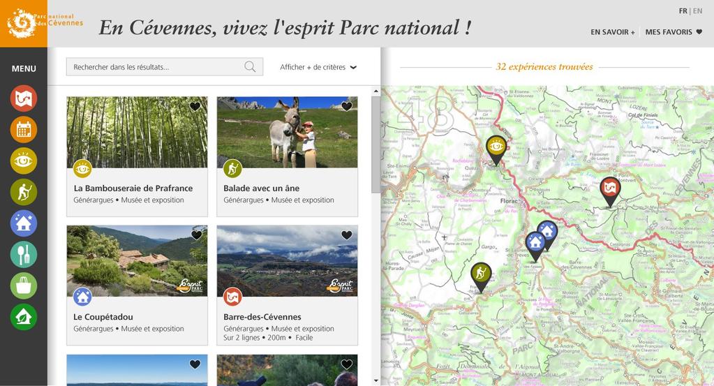 Geotrek and Rando-Ecrins Manage and promote online