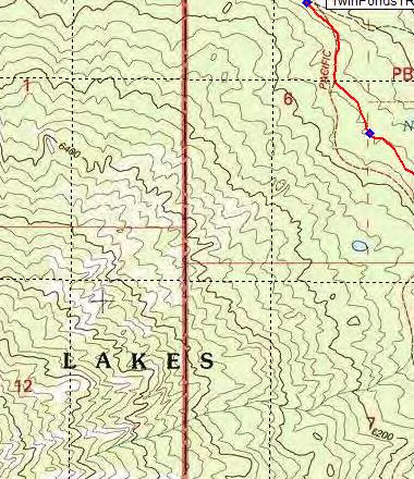 9-6270 ft RedLakeTR - Red Lake trail