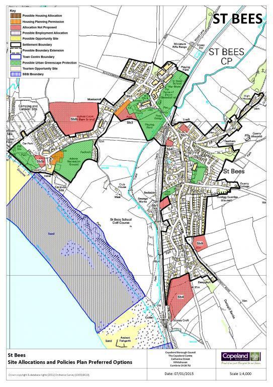 Development and land-use Planning St Bees P.C. has been very active and vigilant in planning the village since 1976, when the first village plan was produced.