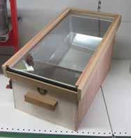 Wooden Solar Wax Extractor (Small) The outer case is made of 1/2 exterior grade plywood, the internal parts are made of