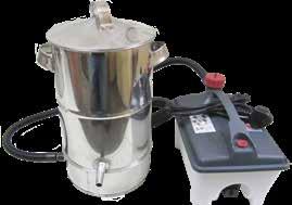 Honey/Wax Separator A stainless steel bucket which is placed under the uncapping tray outlet, as the honey cools