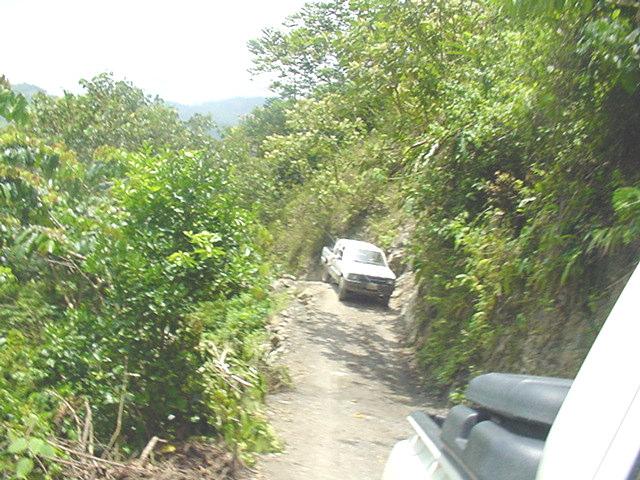 40 2 kilometers before La Perla, there is land bump,