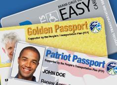 Golden Passport EASY Card All senior citizens, 65 years and older and Social Security beneficiaries under the age of 64, who are permanent Miami- Dade County residents, may ride transit for free with