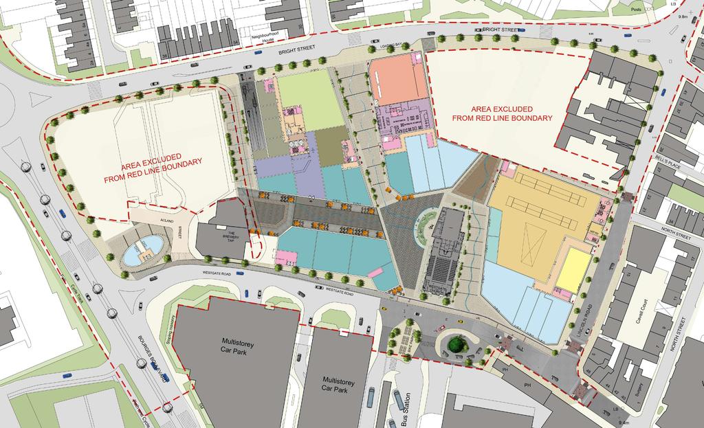 Masterplan Phase 1 Residential Restaurant Medical Centre Offices Food Store Foodhall Retail Hotel Church bookshop Basement Car Park Access Medical Centre Food Store PHASE 2
