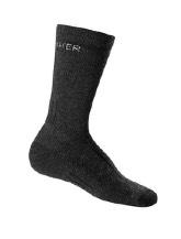 NO COTTON. Recommended: Patagonia Midweight Hiking Crew Socks Warm Socks (2 pair) - A wool synthetic blend.