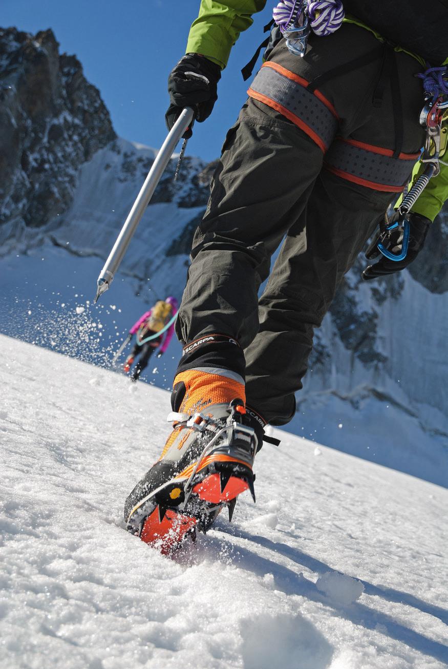 5. Equipment Technical equipment Crampons What to pack Alpinism encompasses an array of activities, so what you pack should be specific to your objective.
