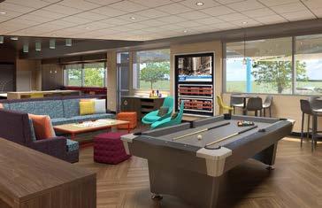 We provide a place for self-service printing and plenty of power outlets to help guests stay connected. lounge.