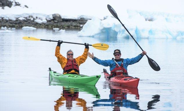 THE PROGRAM The sea kayaking program offered by ANTARCTICA XXI is a group experience limited to a maximum of 10 participants, under the guidance and leadership of an experienced Kayak Master.