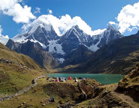 PERUVIAN ANDES ADVENTURES HUAYHUASH MINI TREK & CLIMB ISHINCA 10 days trek & climb (plus a rest day in Huaraz) For those clients who would like to enjoy the spectacular scenery offered by the