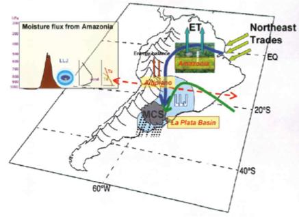 The Andes and La Plata Basin Schematics of the