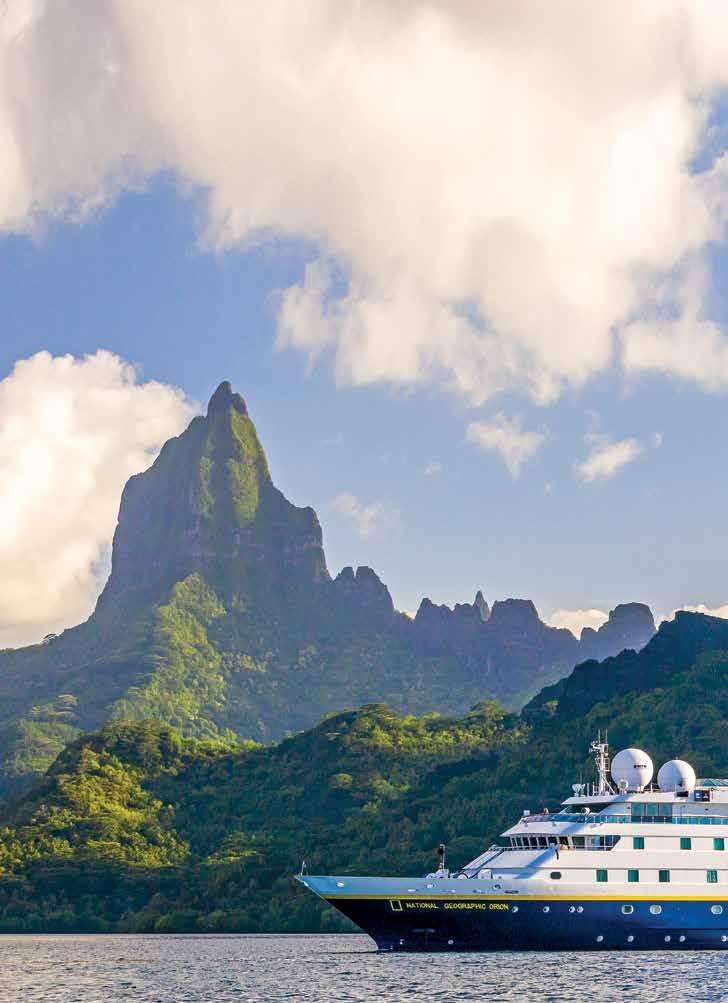 THE PERFECT SHIP TO DISCOVER POLYNESIA National Geographic Orion is a beautiful ship, originally purpose-built for luxurious expedition cruising to adventurous regions such as Antarctica, as well as