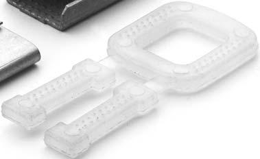 (uncommon) Wire or plastic buckles are available for use with