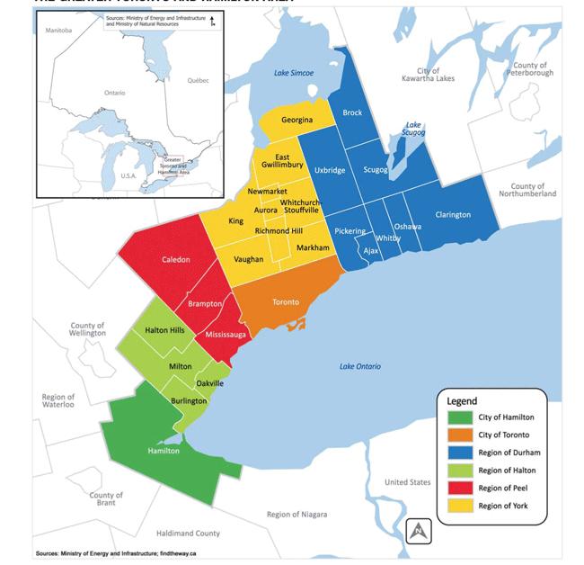Metrolinx catchment: Greater Toronto & Hamilton Area (GTHA) Expansive 8,242 km 2, 1.