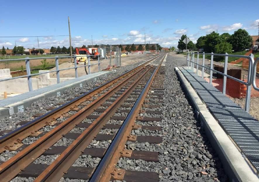 JORDAN RAILS Also known as Guard Rails or check rails Help keep trains on the rail corridor in the event of a derailment, avoiding damage to rail infrastructure and adjacent property The GO Transit