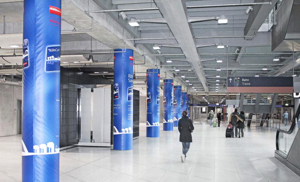 Terminal 2 pillars railway station level T2M-XN09 All aboard!
