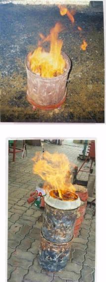 High combustion flames, which escape through the surrounding area of the cooking pot also take away heat and impairs the efficiency of the stove.