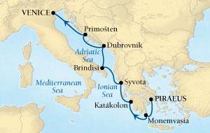 14-Day Greek & Adriatic Treasures Round trip Piraeus (Athens) 17 th June 2017 Greece Italy Croatia Montenegro Piraeus (Athens) ~ Monemvasia ~
