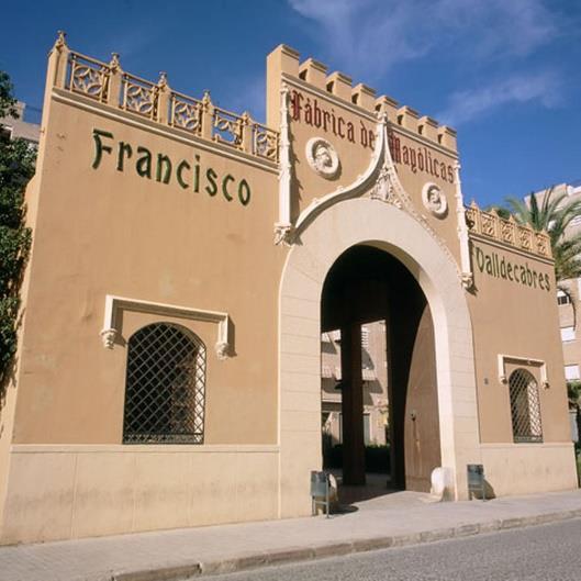 No. 4: the historic facade of the old Francisco Valldecabres tile factory. No.