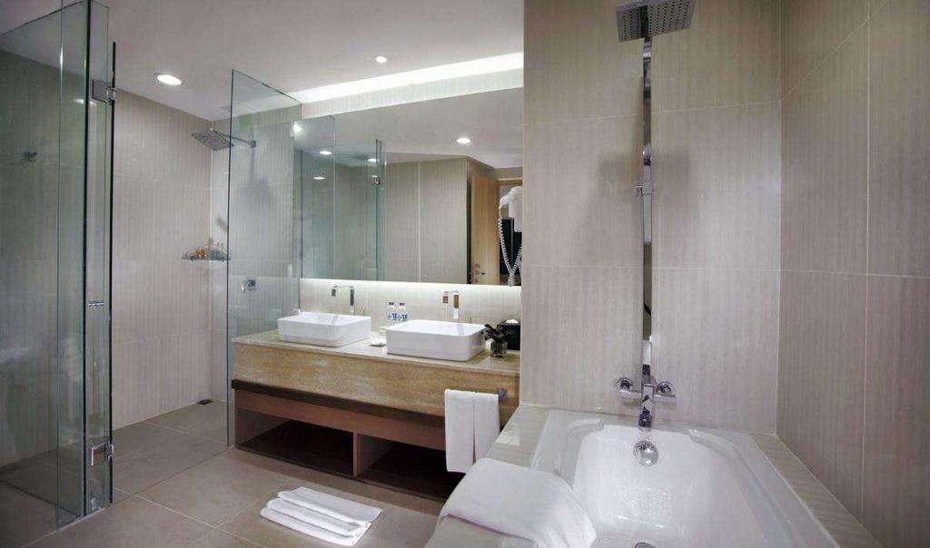 BATHROOM DESIGN SUITES Standard bathrooms will have showers only, while