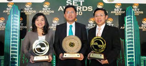 Best Managed Company-Large Cap in Thailand 2010 based on an opinion survey of leading Asian analysts and investment experts organized by Asiamoney magazine The Asset Corporate Governance