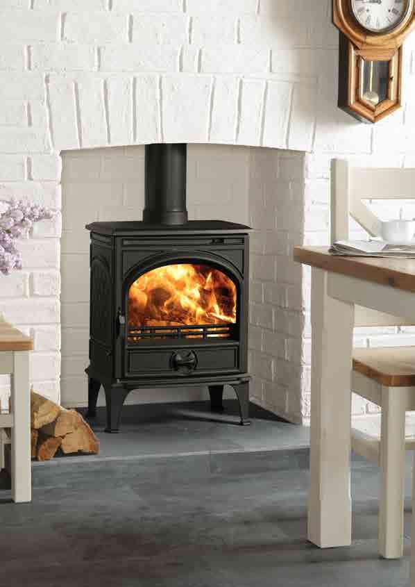Dovre 425 multi-fuel stove in traditional Matt Black Forging ahead Named after the beautiful but enduring Norwegian mountain range, our