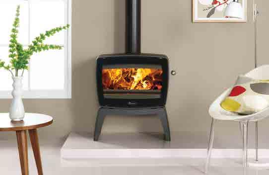 Dovre Vintage 50 in Matt Black with tablet stand Vintage 50 Wood Stove KEY DETAILS All cast iron construction Woodburner Airwash and Cleanburn systems Ecodesign Ready Approved for Smoke Control