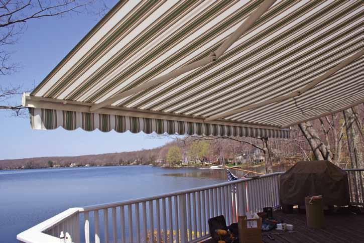 G250 Series Retractable Awning Cool comfortable shade is the goal and the sleek partially cassetted G250 retractable awning delivers.