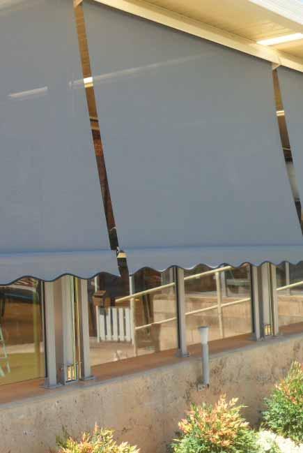 AWNINGS IN AUSTRALIA STRAIGHT DROP AWNINGS Versatile Straight Drop Awnings beautifully cover large outdoor areas like decks and the outside of windows, providing