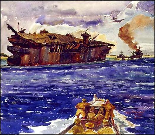 At this time Independence was at Bikini Atoll where, the next month, she would be one of the prime target ships in major above-ground nuclear tests.