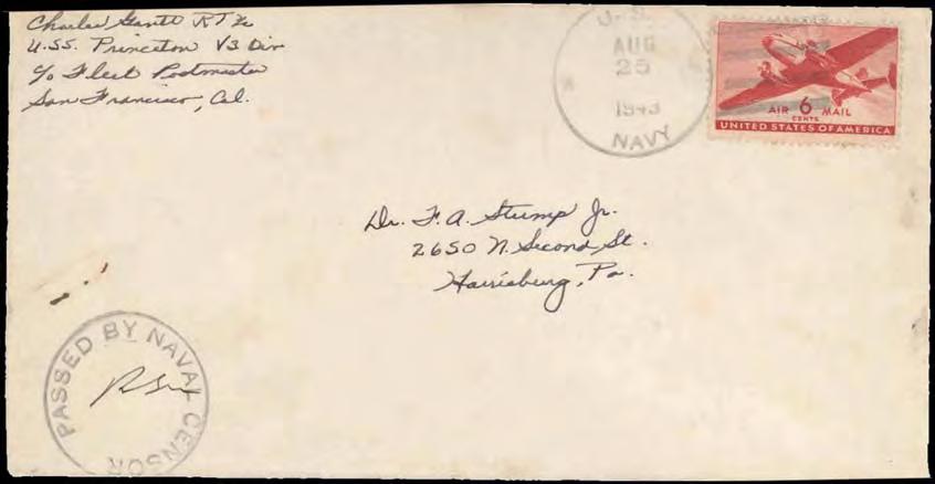 The cover is postmarked on May 16, 1943 with the (Locy Type 2z*) postmark in red over the rubber stamp franking. The cover is not censored and is addressed to a government contractor.