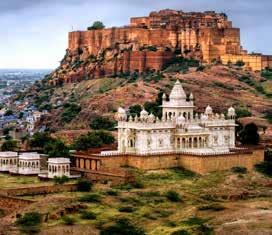 (B) Day 9: Jodhpur Deogarh Today you will be taken on a tour of Jodhpur. The tour will start at the Mehrangarh Fort, which has a high stone wall that protects the well fortified city.