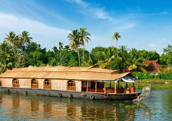 These luxury houseboats cruise the serene waterways and lakes of Kerala providing a truly unique insight into this culturally rich, colourful and timeless part of India.