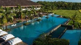 Seasonal surcharges apply Taj Fort Aguada Resort and Spa Built on the ramparts of a 16th century Portuguese fortress, this resort is part of a sprawling 73 acre complex overlooking the Arabian Sea.