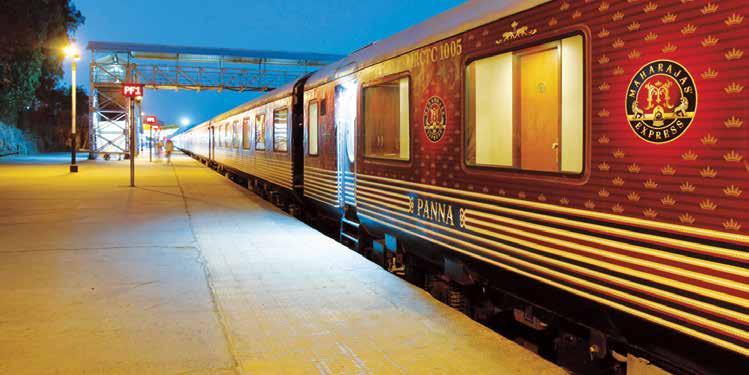 MAHARAJA EXPRESS Regarded as one of the most luxurious trains in India, the Maharaja Express offers world class service, food and amenities.