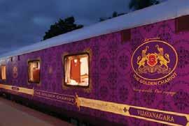 DECCAN ODYSSEY The Deccan Odyssey is a luxury train offering all the comforts you would expect including 11 accommodation coaches, a dining car, lounge, a conference car and a health spa.