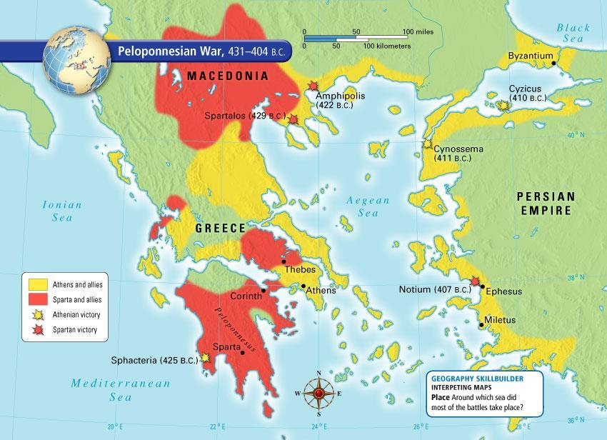 region. Other members grew in power, but for many Greek city states, the war proved catastrophic.