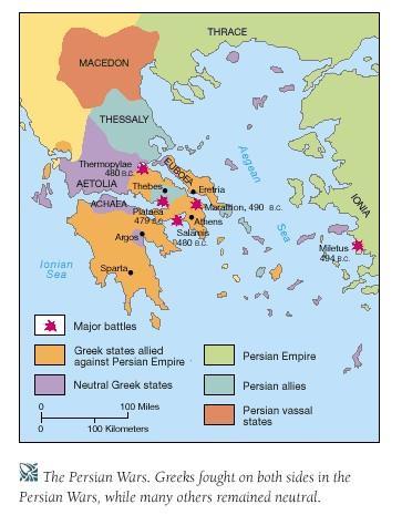 Athenians on the Plains of Marathon - Persians 15,000 men -