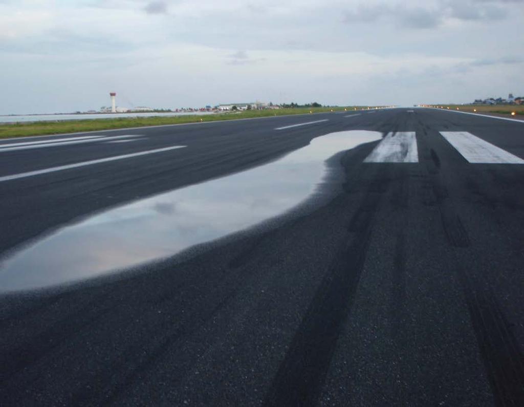 Case Study 2- Lack of Proper Transverse Slope-Runway Contamination Standing water due to