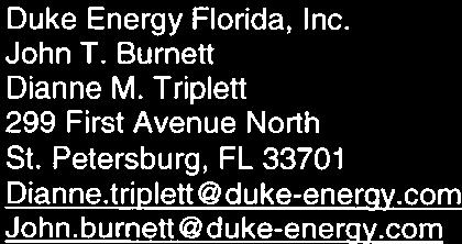 11 B North Gadsden Street Tallahassee, FL 32301 jmoyle@ moylelaw.com Florida Power & Light Company John T.