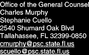 com Office of the Charles Murphy Stephanie Cuello 2540 Shumard Oak Blvd Tallahassee, FL