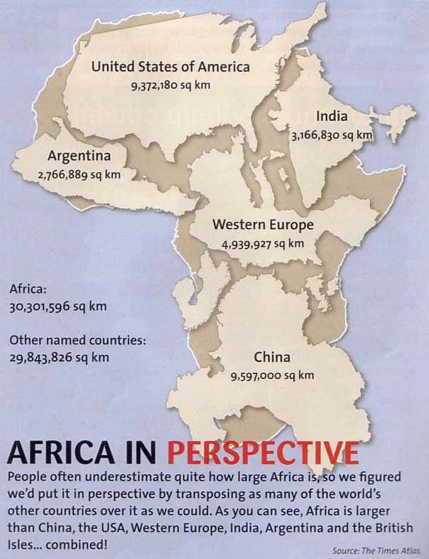 Overview- Africa Africa - is more than two and a half times, the size of the United States. Airports always have a high rate of exchange for the U.S. dollar.