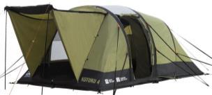 There's no risk of broken poles and the inflatable tubes are almost impossible to pierce. A great weekender 2 room tent ideal for a family of 2 and will sleep 4.