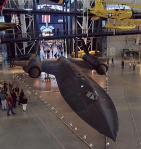 Featured are the space shuttle Discovery, a Blackbird FR- 71 and the B29 Enola Gay.