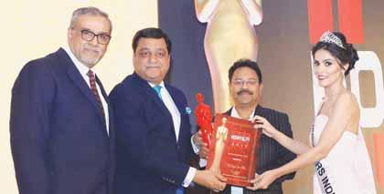 The award was given to Blue Moon Travels and received by Vijay Dadhich, Managing Director and Sachin Varma, Manager - Business Development Best Corporate Hotel THE SURYAA NEW DELHI Dhananjay Kumar,