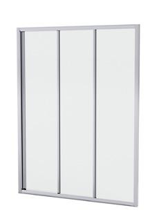 FRONT ONLY CONFIGURATION A Front Only Entry Panel is typically a glass shower screen made up of a door and fixed panel with no return screen.