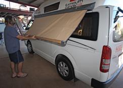 - Photos are of our Cape Camper awning, as assembling is identical.