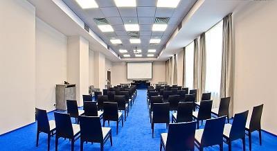 m. and a capacity of up to 60 persons; Davos Conference Room with total area of 75 sq. m. and a capacity of up to 70 persons; Forum Conference Room with total area of 90 sq. m. and a capacity of up to 90 persons; Congress Conference Room with total area of 140 sq.
