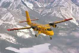 This STOL utility transport aircraft can land on water, land, snow and ice. Powered by twin turboprop engines, the Twin Otter is highly manoeuvrable and has a service ceiling of over 8 000 metres.
